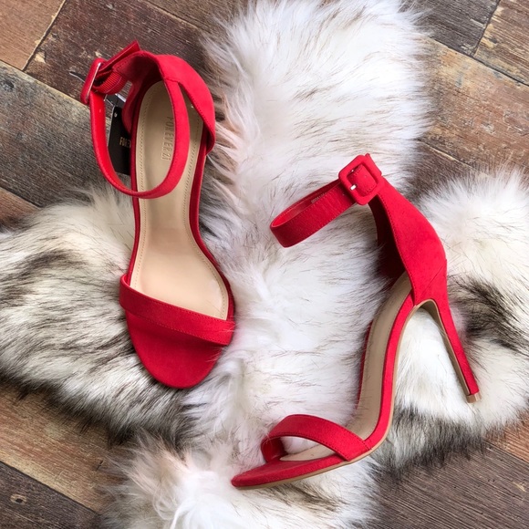 ✨Faux Suede Ankle-Strap Heels - Picture 2 of 2